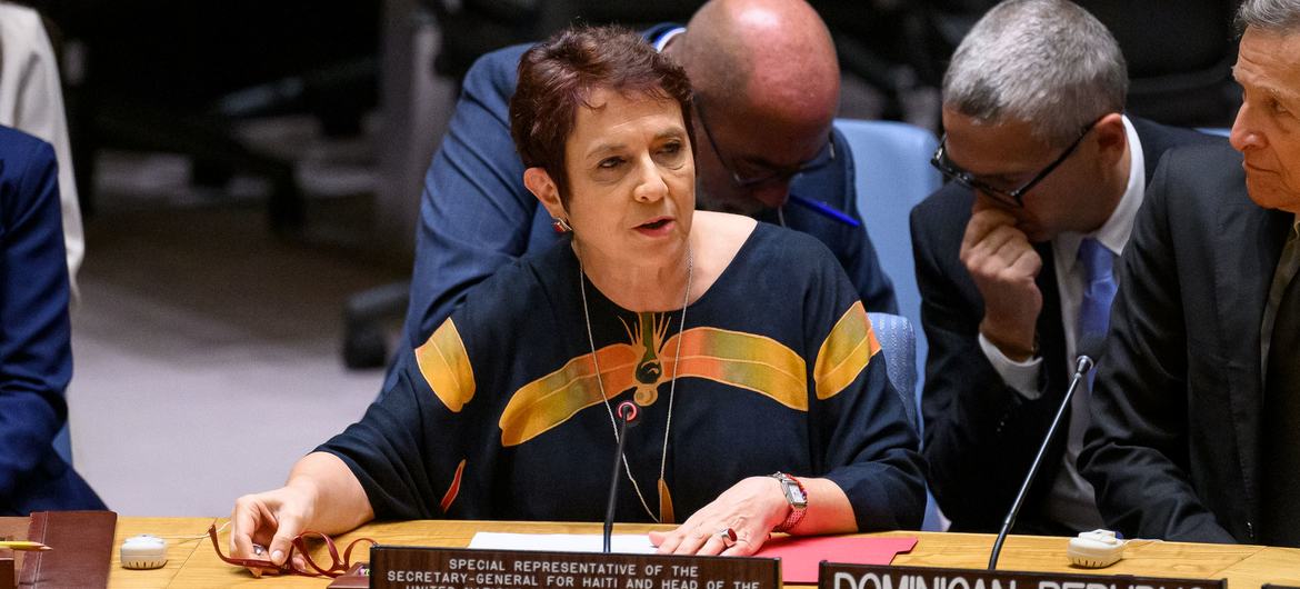 María Isabel Salvador, Représentante spéciale du Secrétaire général pour Haïti, informe le Conseil de sécurité de la situation en Haïti.