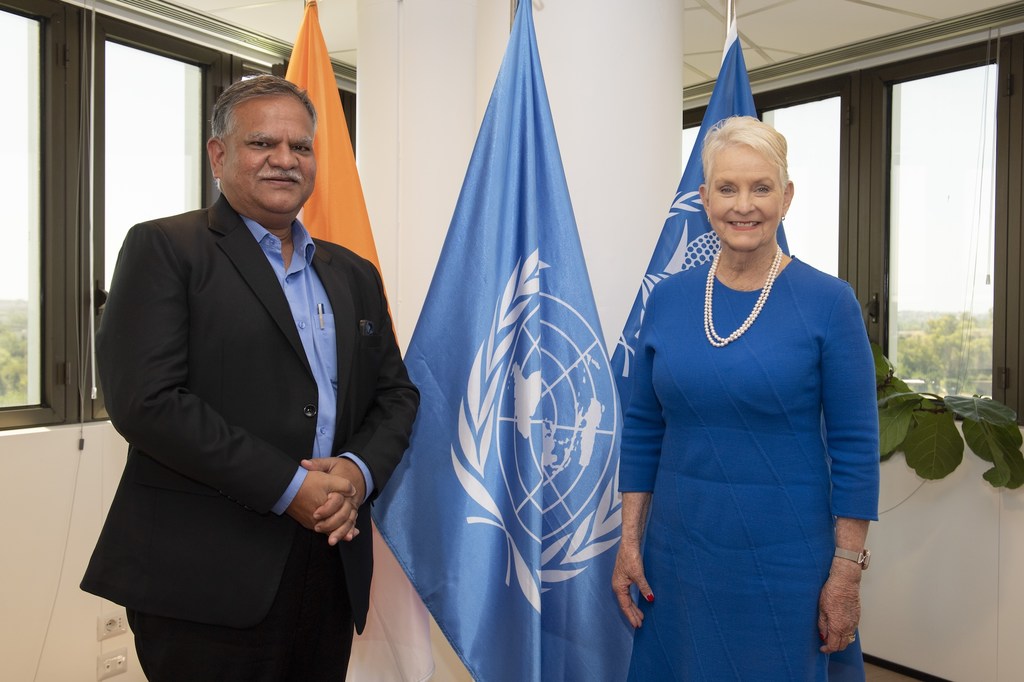 विश्व खाद्य एवं परिवार WFP) की कार्यकारी निदेशक सिंडी मैककेन ने कार्यालय में उत्तर प्रदेश सरकार के मुख्य सचिव मनोज कुमार सिंह से मुलाकात की।