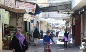 A market in Ein El Hilweh, the largest Palestinian refugee camp in Lebanon. 