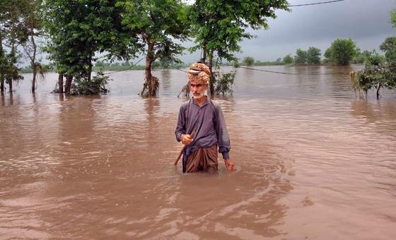 World News in Brief: Pakistan floods, countries lag on climate reporting, concern over attack on peacekeepers in south Lebanon, cuts hit human rights investigations thumbnail