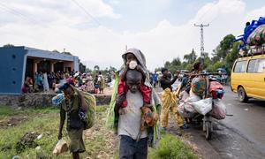 Lac Vert, Goma, DR Congo. Goma has more than 2 million inhabitants, with at least 500,000 displaced people.