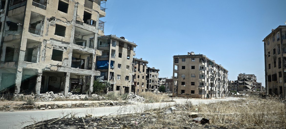Cирийский Алеппо, где, по сообщениям, применялось химическое оружие.