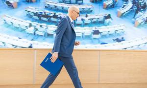 UN Human Rights Chief Volker Türk at the 55th session of the UN Human Rights Council in Geneva in March 2024.