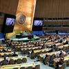 联合国大会成员国就巴勒斯坦被占领土的局势举行会议。