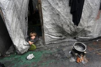 La ayuda a Gaza se redujo a la mitad en febrero