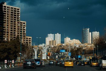 伊朗首都德黑兰街景。 