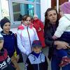 Olena and her five children wait for an evacuation train at the train station in Kramatorsk, Donetsk region of Ukraine.