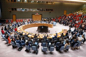 UN Security Council members voting in favour of the draft resolution.