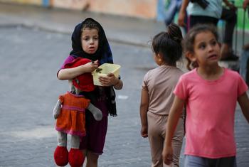 People who have taken refuge in school run by the UN agency for Palestinians (UNRWA) in Deir al-Balah in central Gaza are struggling to survive as they lack access to basic humanitarian needs.