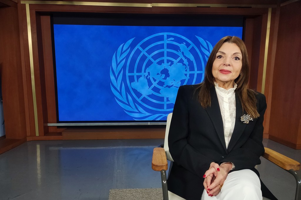 La directora general de Política Exterior de Costa Rica, Gina Guillén, en la sede de la ONU en Nueva York.
