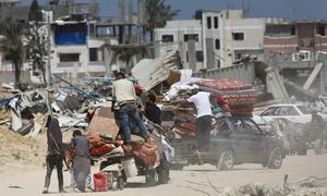 Following Israeli evacuation orders, Gazans had to move multiple times across the enclave since October. (file)