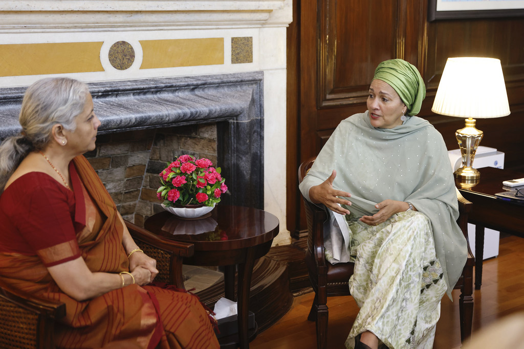 संयुक्त राष्ट्र उप प्रमुख ने भारत सरकार की वित्त मंत्री निर्मला सीतारमण से अहम मुद्दों पर बातचीत की.