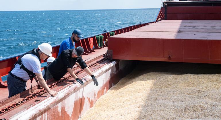 Os preços dos cereais caíram 1,4%, liderados por uma queda de 5,1% nos preços internacionais do trigo ligada à retomada das exportações dos portos do Mar Negro