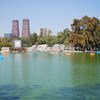 Lago de Chapultec en la Ciudad de México.