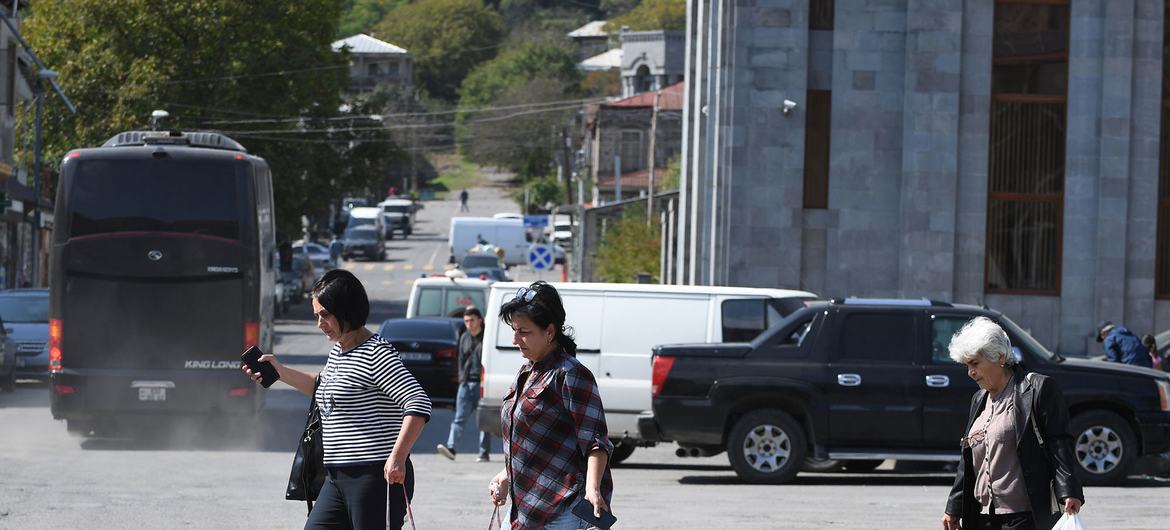 Afetados pelo êxodo em Karabakh também recebem o apoio do Programa das Nações Unidas para o Desenvolvimento