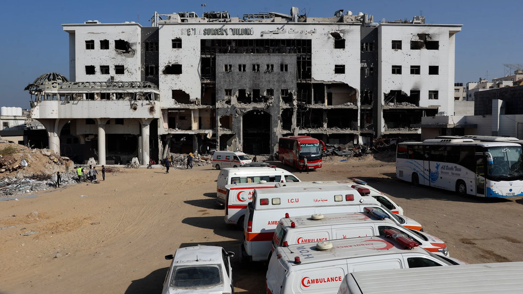 مستشفى الشفاء في مدينة غزة.