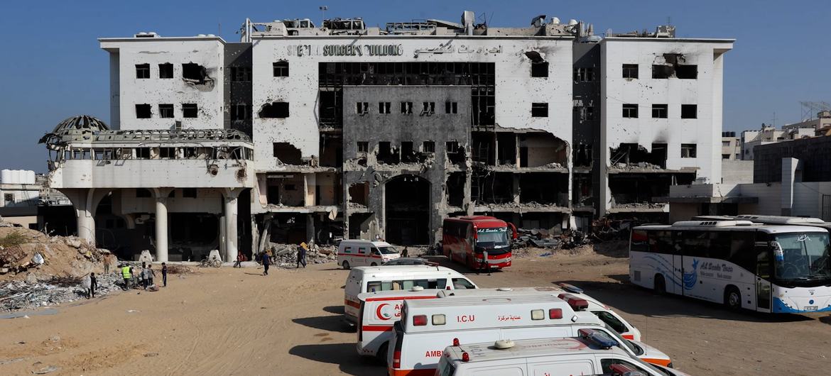 Медицинский комплекс «Аль-Шифа» в Газе. 