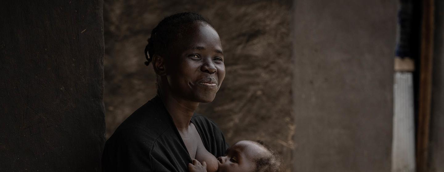 Christine breastfeeds her baby boy, Alvin, to provide him with the healthiest start to life.