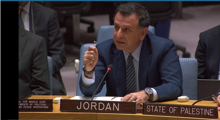 المندوب الأردني الدائم لدى مجلس الأمم المتحدة، محمود الحمود.