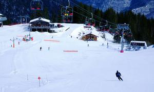 Saint Jean d'Aulps ski resort, France, in snowier times.