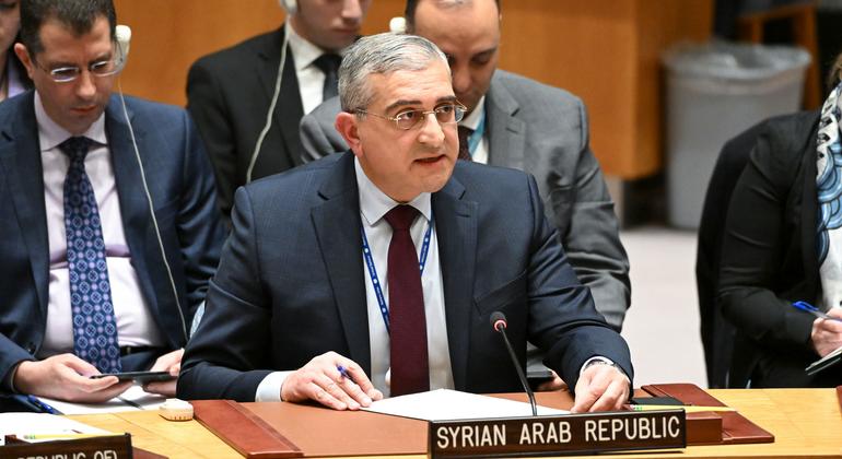 اقوام متحدہ میں شام کے مستقل سفیر قصیی الضحاک۔