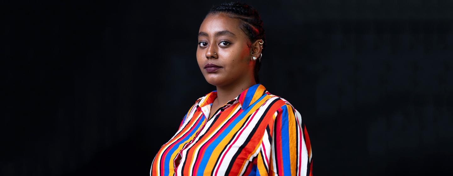 Zeinaba Mahr Aouad, 24, a resident of Djibouti, survied female genital mutilation when she was 10. Now a volunteer for the “Elle & Elles” network, with the support of UNFPA, she canvasses her neighborhood and others to convince residents to end the pract…