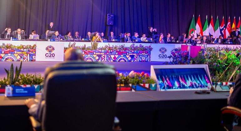 Deputy Secretary-General, Amina Mohammed, in Johannesburg, South Africa, representing the Secretary-General at the G20 Foreign Ministers Meeting.