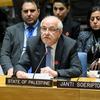 Riyad Mansour, Observador Permanente del Estado de Palestina ante las Naciones Unidas, se dirige a la reunión del Consejo de Seguridad sobre la situación en Oriente Medio, incluida la cuestión palestina.