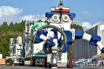 福岛第一核电站部署的净化机器人为反应堆退役提供支持。