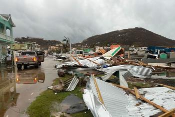 L'ouragan Beryl a dévasté l'île d'Union à Saint-Vincent-et-les-Grenadines.