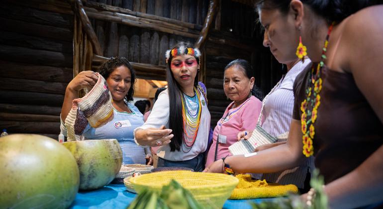 Encuentro de Mujeres Indígenas Voz, Cuerpo y Territorio. Puyo, Ecuador (archivo). 