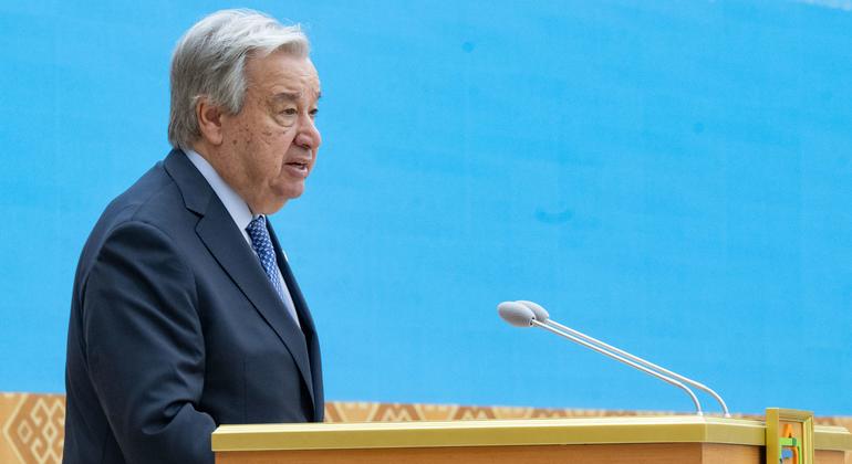 António Guterres enfatizou que a conferência reflete uma nova era de cooperação que está se formando em toda a Ásia Central 