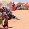 Un camp de déplacés en Somalie qui est durement frappée par la sécheresse.
