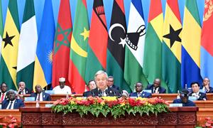 UN Secretary-General António Guterres at the Forum on China-Africa Cooperation in Beijing, China.