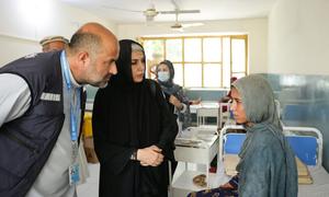 On September 2, 2025, Dr. Abdul Mateen Sahak and his WHO team visited a hospital in Kunar Province to monitor emergency healthcare services for people affected by the earthquake.