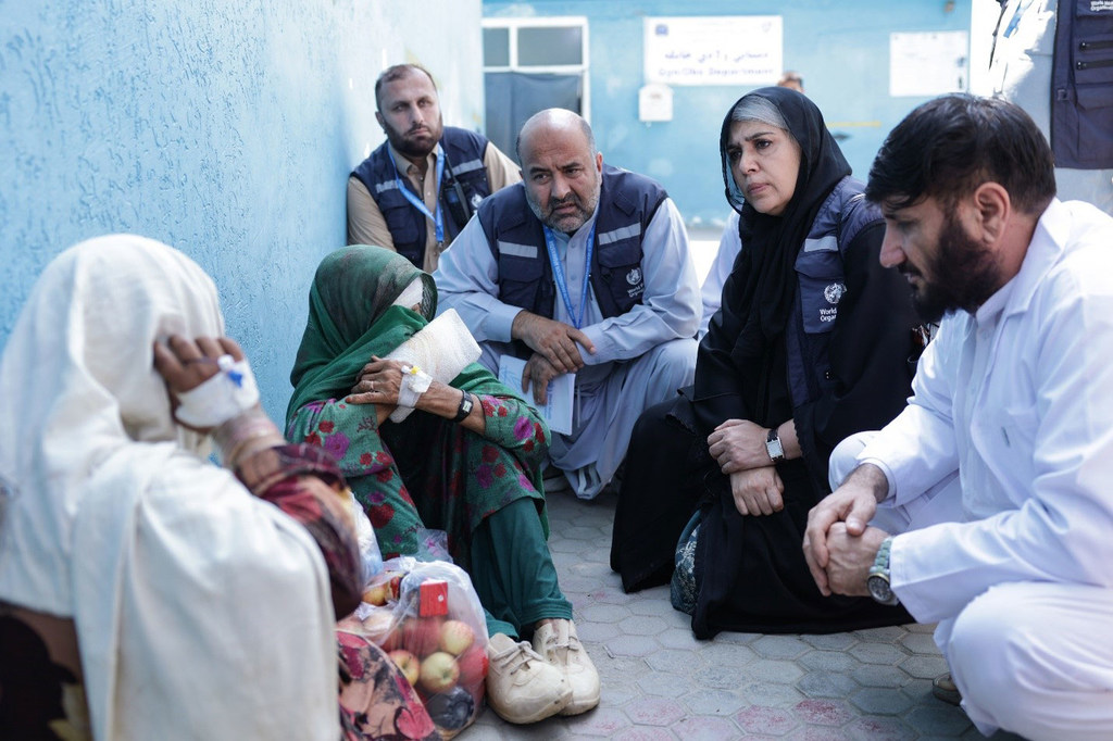 On September 2, 2025, Dr. Abdul Mateen Sahak and his WHO team met two women, at the regional hospital of Asadabad, in Kunar Province, who had lost all of their family members in earthquake, on 31 August 2025. On September 2, 2025, Dr. Abdul Mateen Sahak and his WHO team met two women, at the regional hospital of Asadabad, in Kunar Province, who had lost all of their family members in earthquake, on 31 August 2025.