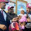 A six-month-old girl was the first child to receive the malaria vaccine in Sudan, during Tuesday's vaccine roll-out event in Gedaref.