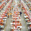 Workers at a Chinese shoe-making factory in Addis Ababa, Ethiopia. 