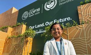 Eight-year-old Kiara Kaur has been attending a global meeting of the UN Convention to Combat Desertification (UNCCD) currently underway in Riyadh, Saudi Arabia.