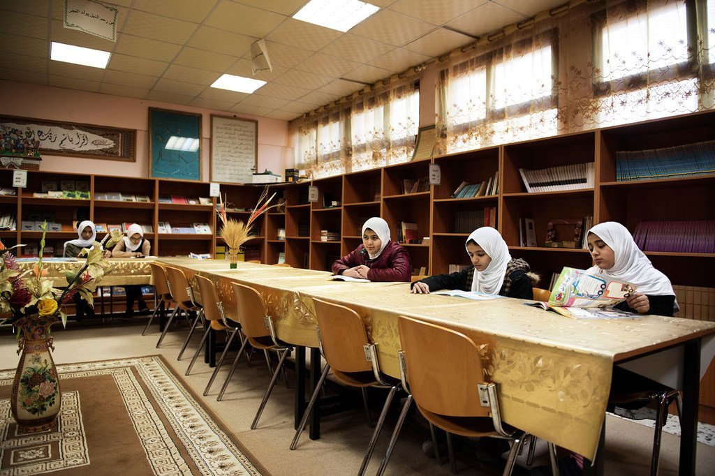 Des étudiantes dans une bibliothèque à Tripoli, en Libye (photo d'archives).