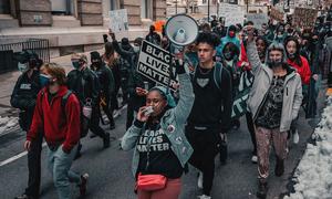 An anti-racism protest takes place in Colorado, USA. (file)