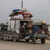 شمالی شام میں لڑائی میں تیزی آنے پر لوگ جان بچانے کے لیے نقل مکانی پر مجبور ہیں