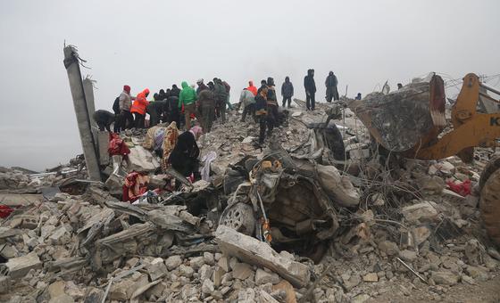 The search for survivors continues in Samada, Syria following the February 6 earthquake .