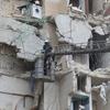 Prédios em Idlib, na Síria, foram danificados pelo terremoto que atingiu a região.