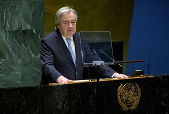 Secretário-geral António Guterres discursa na 67a sessão da Comissão sobre o Estatuto da Mulher.