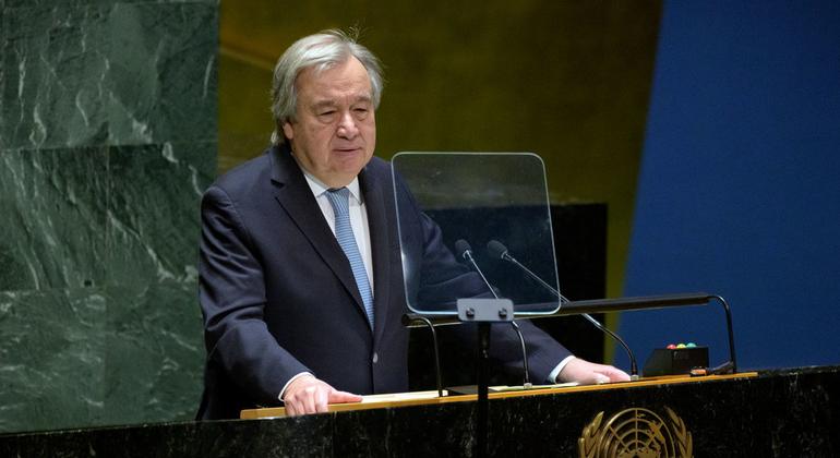 El Secretario General de la ONU, António Guterres, en la sesión inaugural de la 67ª sesión de la Comisión de la Condición Jurídica y Social de la Mujer 