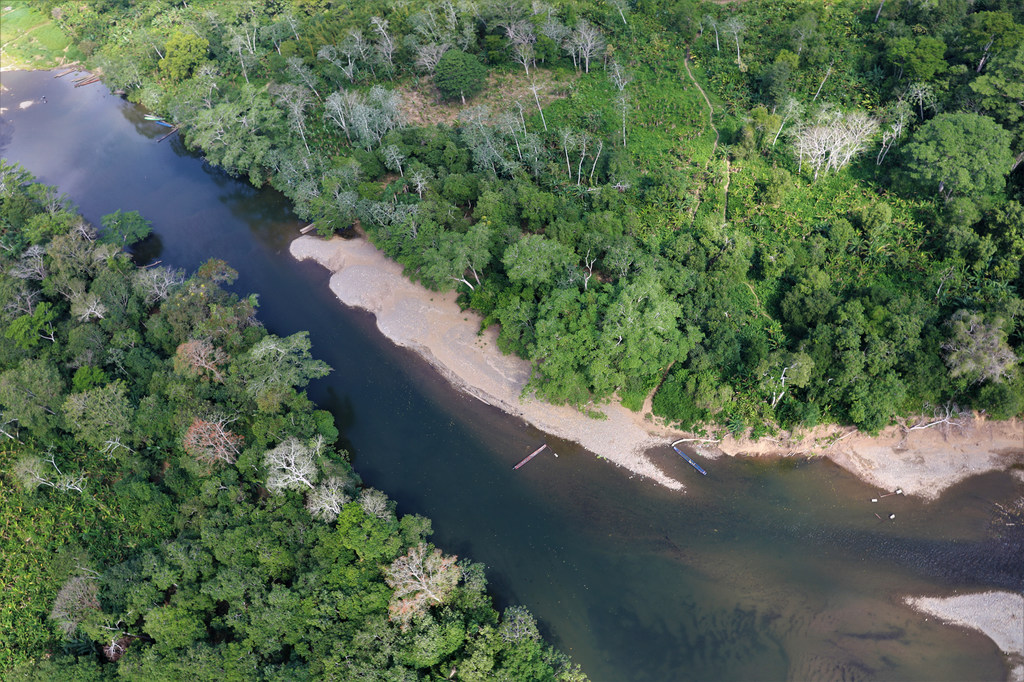 Vista área del Darién. Panamá comparte recursos hídricos con Costa Rica y Colombia.