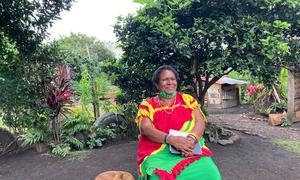 Human rights defender Eriko Furerefa, Kafe Urban Settlers Women’s Association, Goroka, Eastern Highlands Province, Papua New Guinea