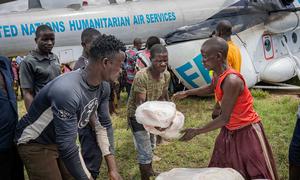 In Malawi, humanitarian supplies are delivered as part of the UN response plan to Cyclone Freddy in March 2023.