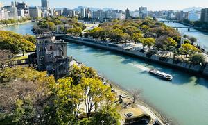 El Parque Memorial de la Paz de Hiroshima marca el lugar donde Estados Unidos lanzó la bomba atómica sobre la ciudad del sur de Japón.